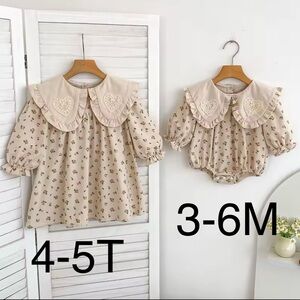 Matching sisters dresses 
Perfect for Easter